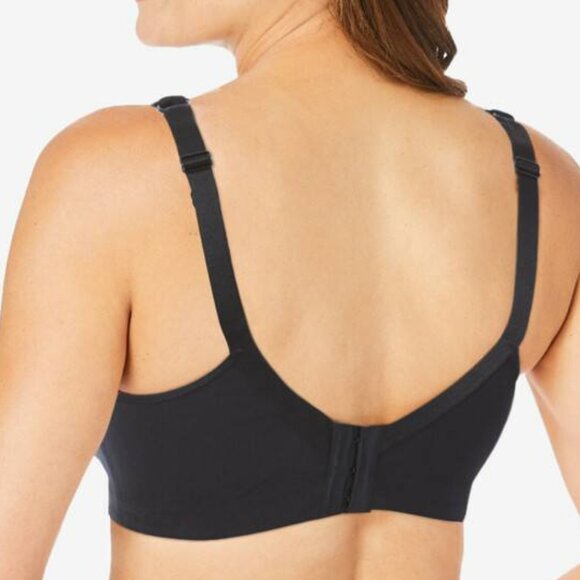 Catherines Black Cotton Comfort Wireless Bra- 54DD- NWT - Picture 2 of 5